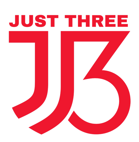 Just Three Red logo