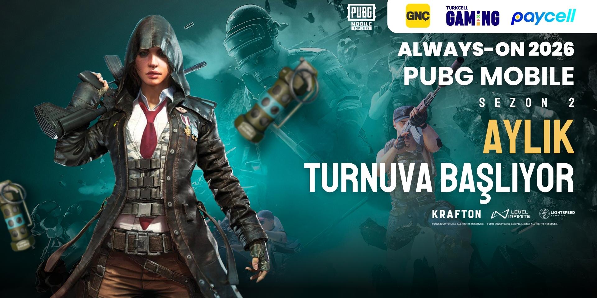 Always-ON PUBG Mobile 2026 Sezon 2 Aylık