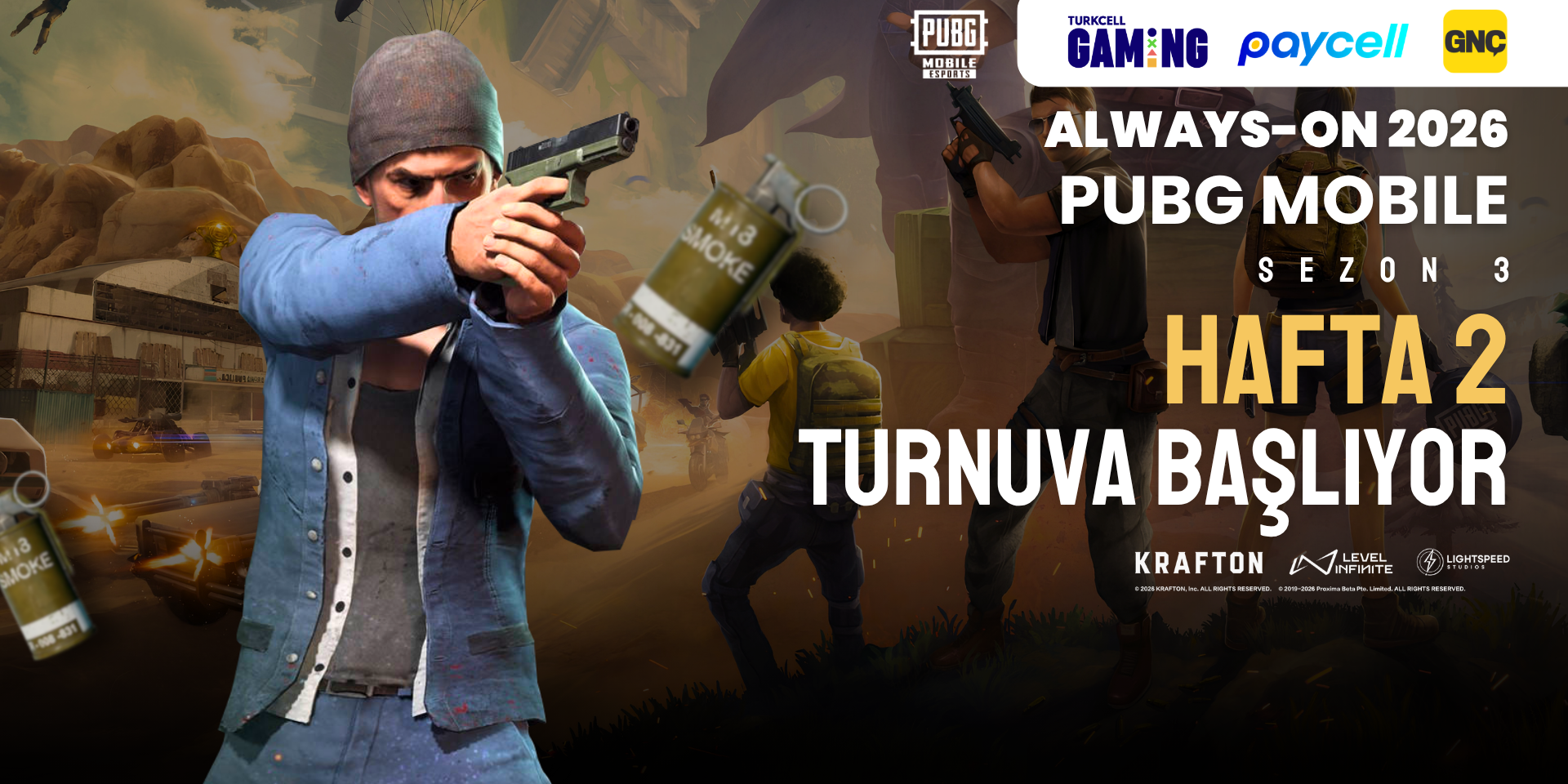 Always-ON PUBG Mobile 2026 Sezon 3 Hafta 2