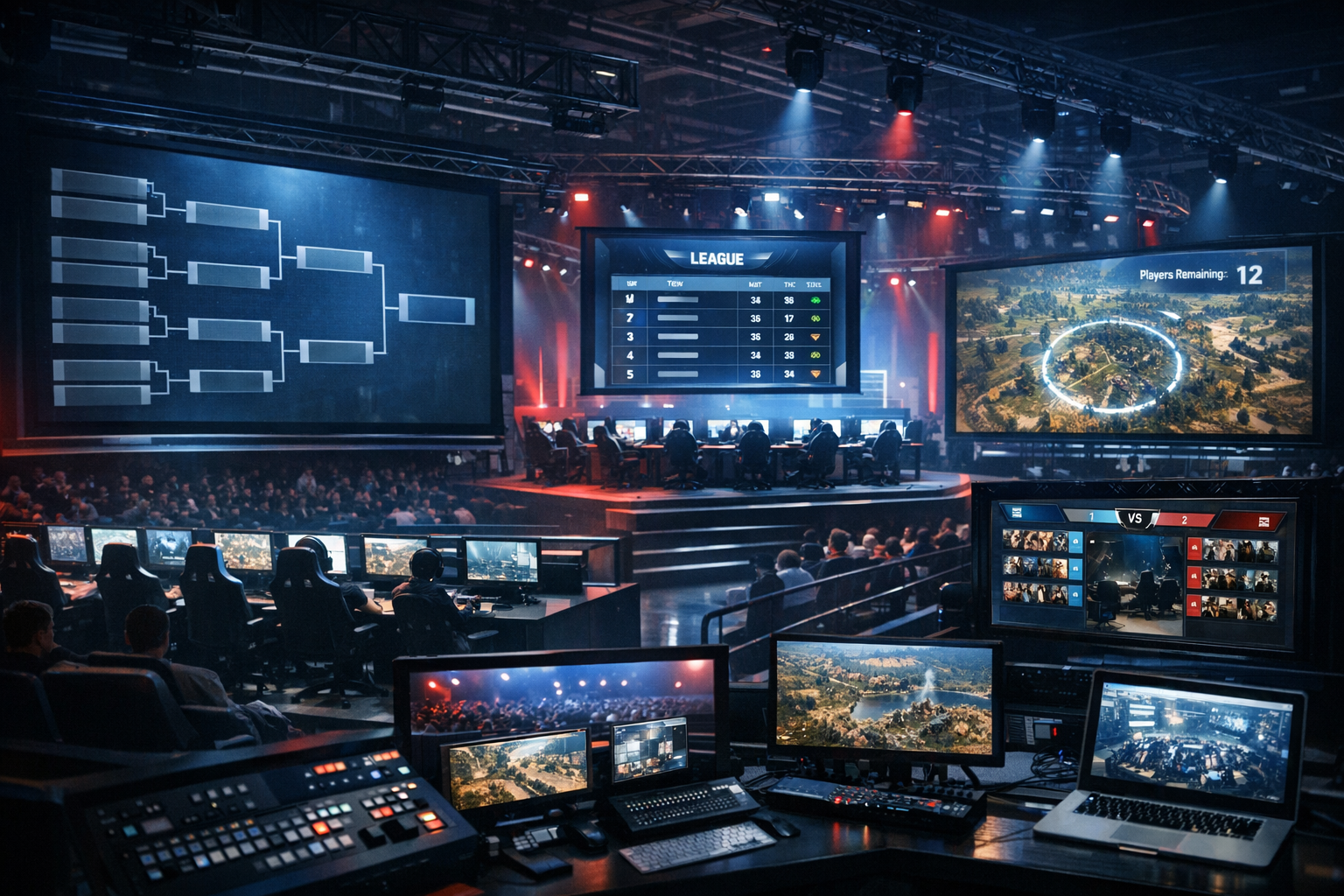 Supported tournament structures